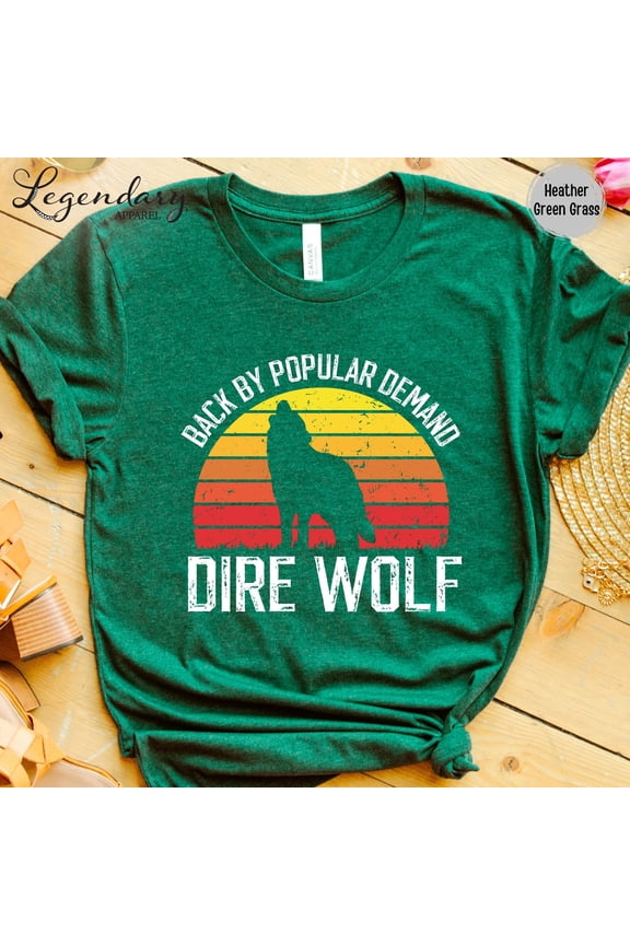 Dire Wolf Shirt Back By Popular Demand Dire Wolf TShirt Cloned Prehistoric Dire Wolf DNA S