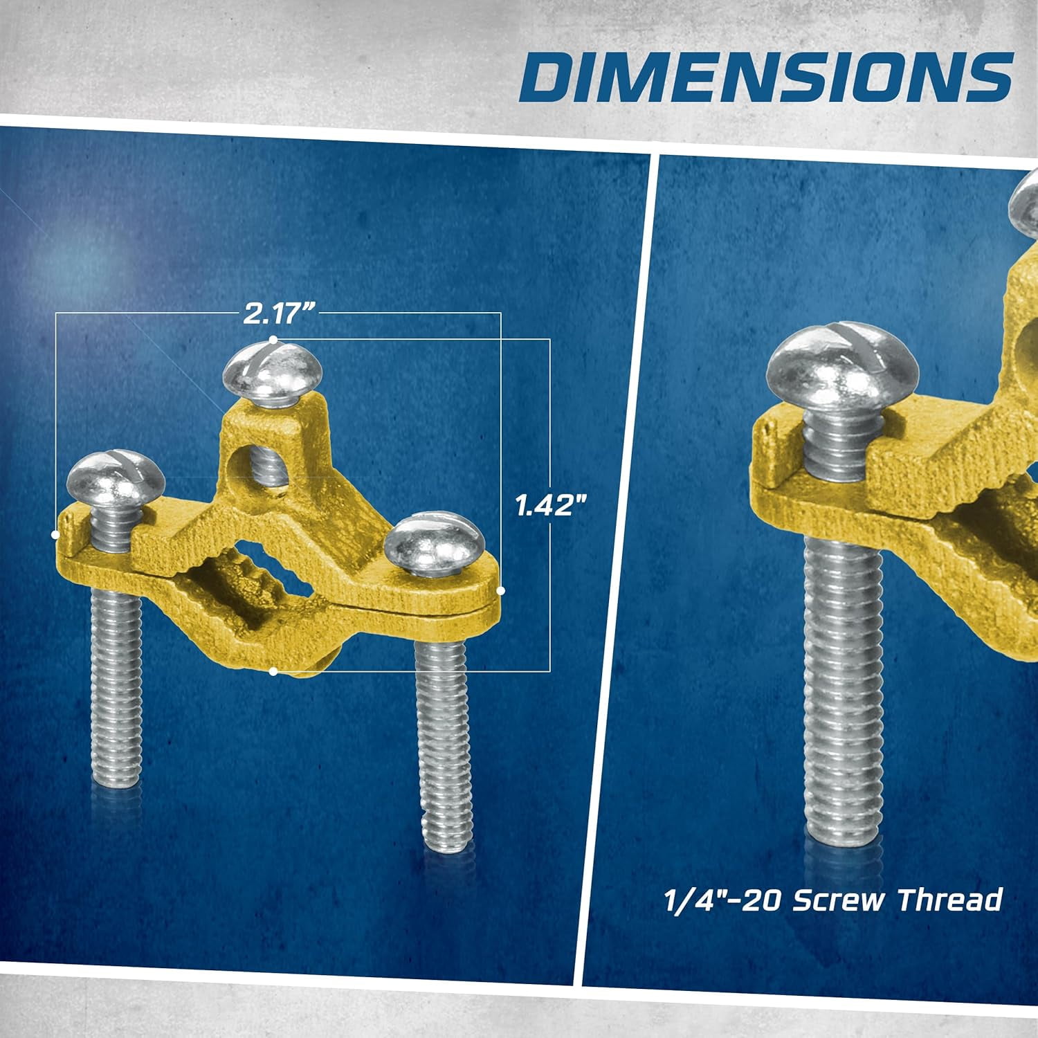 Grounding For Pipe Rack Direct Burial Copper Ground Pipe Clamps (½