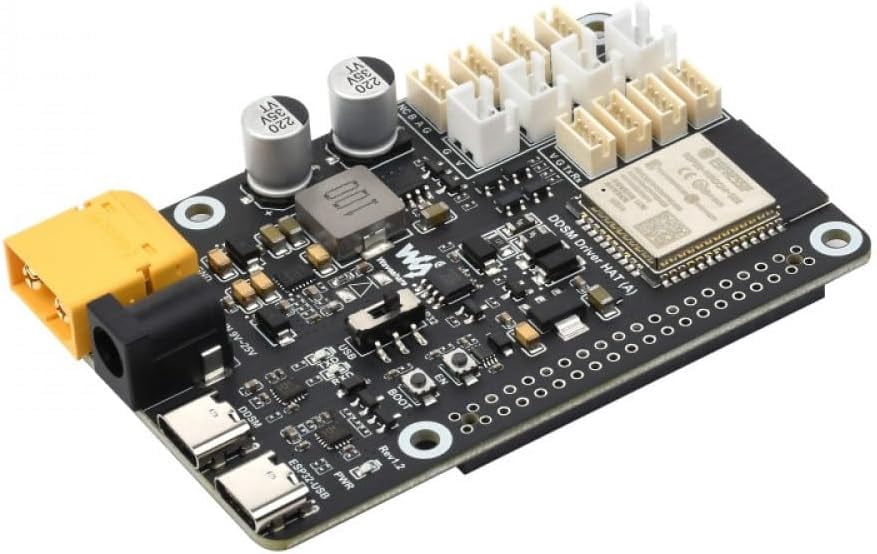 Microcontroller Motor Driver Direct Drive Servo Motor Driver Board with ESP32 Microcontroller, WiFi ...