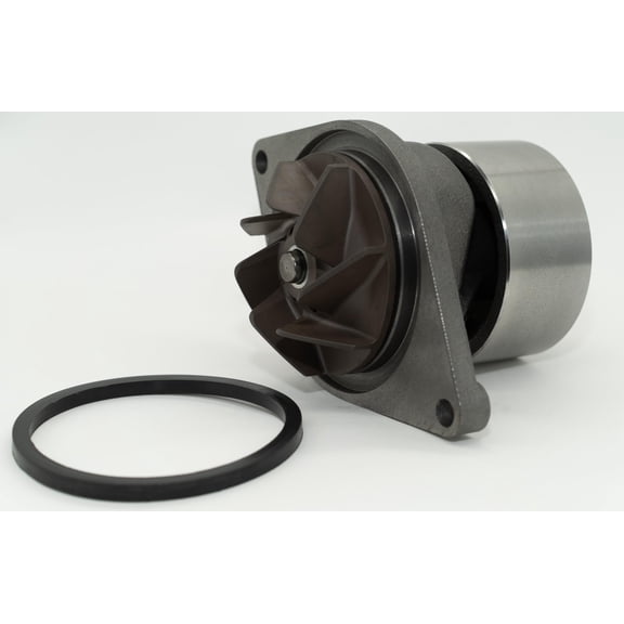 Direct Fit A77703 Water Pump for Case 850K (Series 1 Machine) - Diesel Tractor - Coolant Pump with Pulley and Gasket (O-Ring) - Primed, Painted - Meets or Exceeds OEM Spec