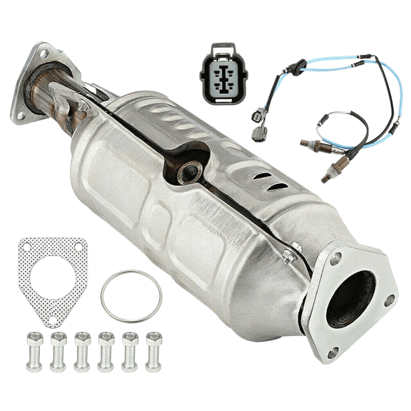 Direct-Fit Catalytic Converter with Integrated Oxygen (O2) Sensor for 2003 2004 2005 2006 2007 Honda Accord 2.4L L4, EPA Compliant, Replacement for Exhaust System