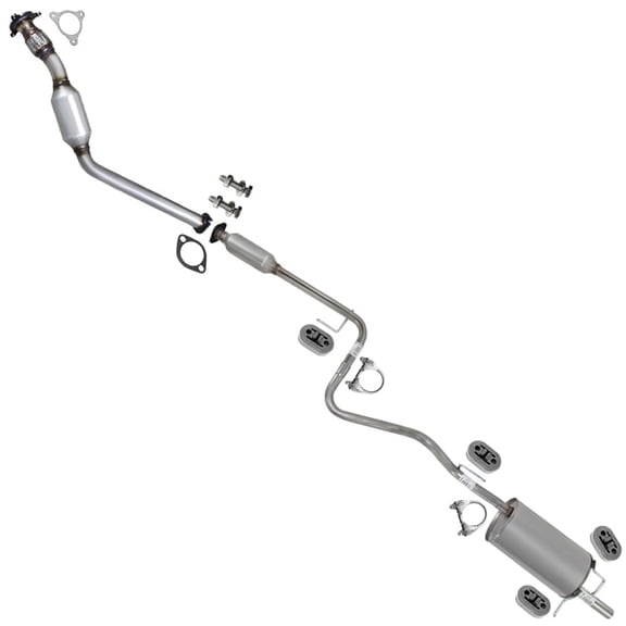 Northeastern Exhaust EPA-Approved Stainless Steel Catalytic Converter, Resonator Pipe & Rear Muffler Fits Chevrolet HHR 20062007 2.2L | Free Clamp, Gasket, Hanger & Bolt Kit Included