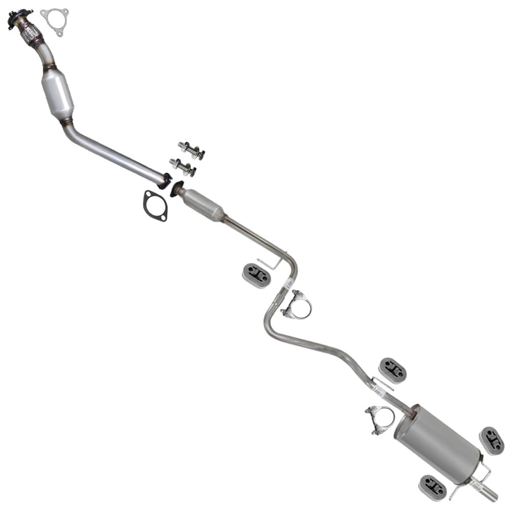 Northeastern Exhaust | Stainless Steel Catalytic, Resonator & Rear Muffler Kit Fits 2006-2007 Chevrolet HHR 2.2L - Direct Fit with EPA-Approved