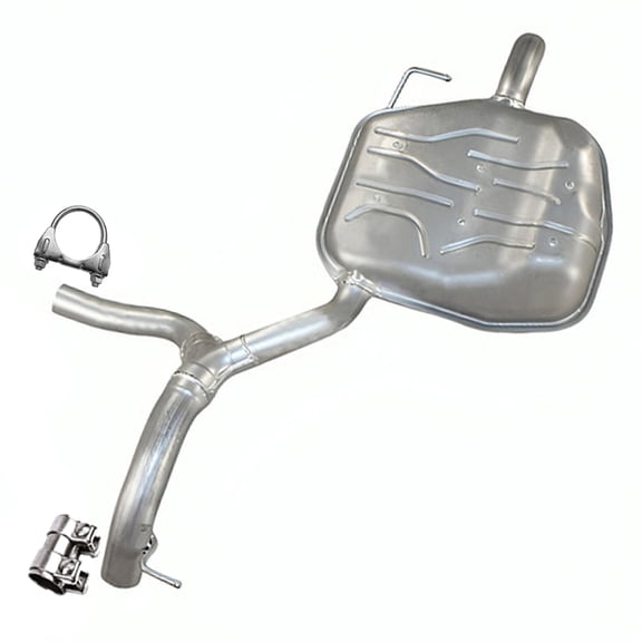 Northeastern Exhaust Driver Side Muffler Fits 2008-2015 Volvo XC70 3.2L - Direct Fit | Stainless Steel