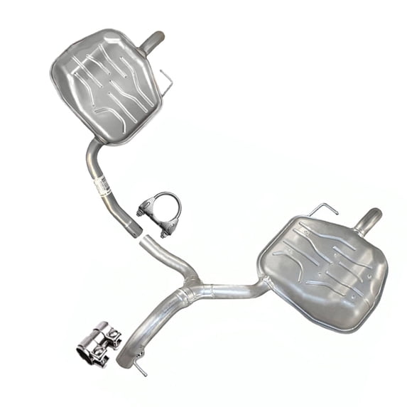 Northeastern Exhaust Stainless Steel Passenger & Driver Side Mufflers for 2008–2010 Volvo V70 3.2L & 2008–2015 XC70 3.2L | Direct-Fit Replacement