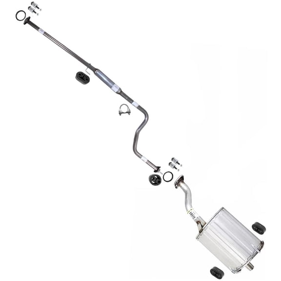 Northeastern Exhaust Resonator & Muffler Fits 1996-2000 Honda Civic 1.6L - Direct Fit | Stainless Steel System Kit