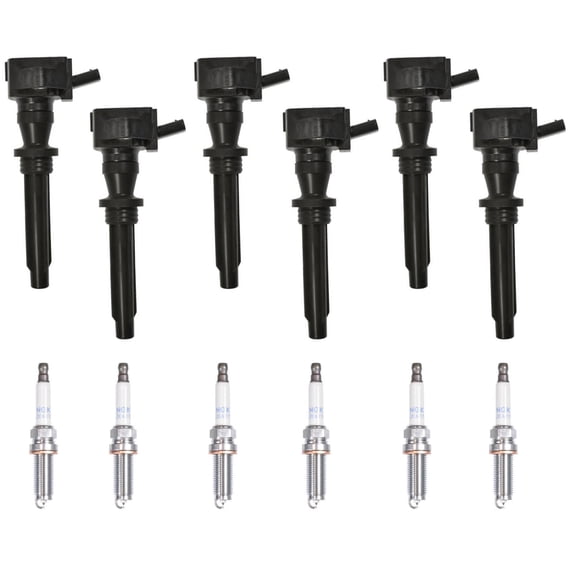 Direct Injection Spark Plug Direct Ignition Coil & Laser Iridium Spark Plugs For Range Rover 3.0L ...