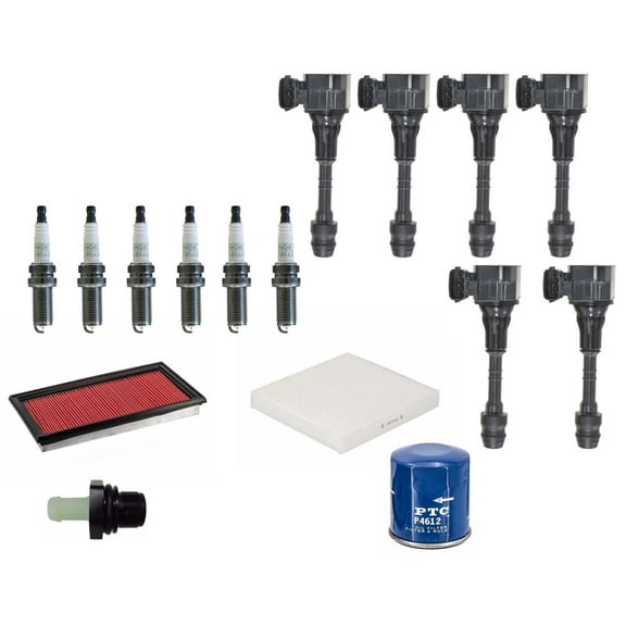 Direct Ignition Coils Spark Plugs Filters Tune Up for 2003-2006 Nissan 350Z 16pc