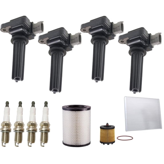 Direct Ignition Coils Spark Plugs Tune Up Kit For Saturn Ion 2.0L 2004-2007