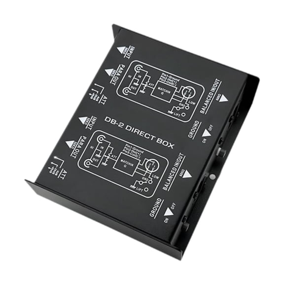 Direct Injection Audio Box DI Unit with STL Transformer Noise Reduction for Stage and Recording Sessions