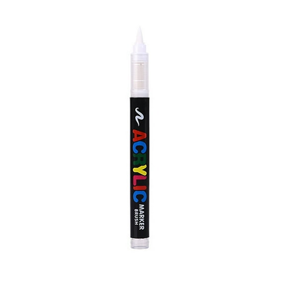 Direct Liquid Acrylic Marker Pen,Soft Tip Student Drawing Graffiti Pen,No Press Ink Flow,Water-based Art Pen,Bright Long-lasting Colors,Sketch Coloring Painting Supplies,School Office Art Stationery