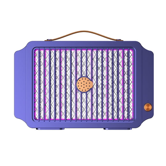 Direct Plug Electric Mosquito Zapper with Hook & Attractor - Indoor/Outdoor Insect Killer Sapphire Blue