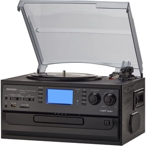 ORCC 10-in-1 Bluetooth Record Player Turntable for Vinyl Records CD Cassette USB/SD Convert