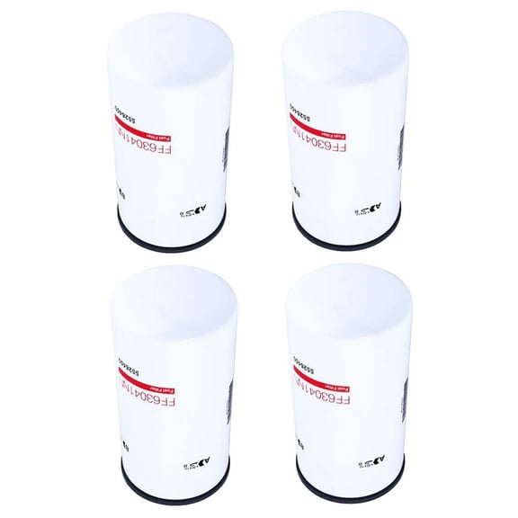 Direct Replacement Fuel Filter Compatible with Cummins B6.7 L9 in Blue Bird Vision Thomas Saf-T-Liner HDX International HV507, Replaces 5526400 FF63041NN, 4-Pack