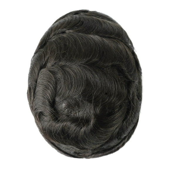 Direct from Source!Easy to Style Wigs Toupee for Men Hair Replacement System Mono Lace Mens Toupee Real Human Hair Piece Natural Hairline Hairpiece for Men Monofilament Wigs 8"X10" Glueless Wigs