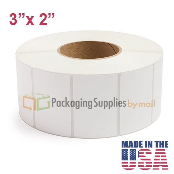 PSBM 4 Rolls 3 x 2 Inch Direct Thermal Labels, 3 Inch Core, 2875 Labels/Roll, Self-Adhesive Shipping/Address Barcode Label, Compatible with Zebra, Sato & Datamax