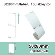 Direct Thermal Labels BPA/BPS Free Compatible with Phomemo, Marklife & More - for Barcode, Price Tags, Shipping, Logo Design