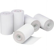 "Direct Thermal Printing Thermal Paper Rolls, 1.75"" X 150 Ft, White, 10/pack | Bundle of 5 Packs"