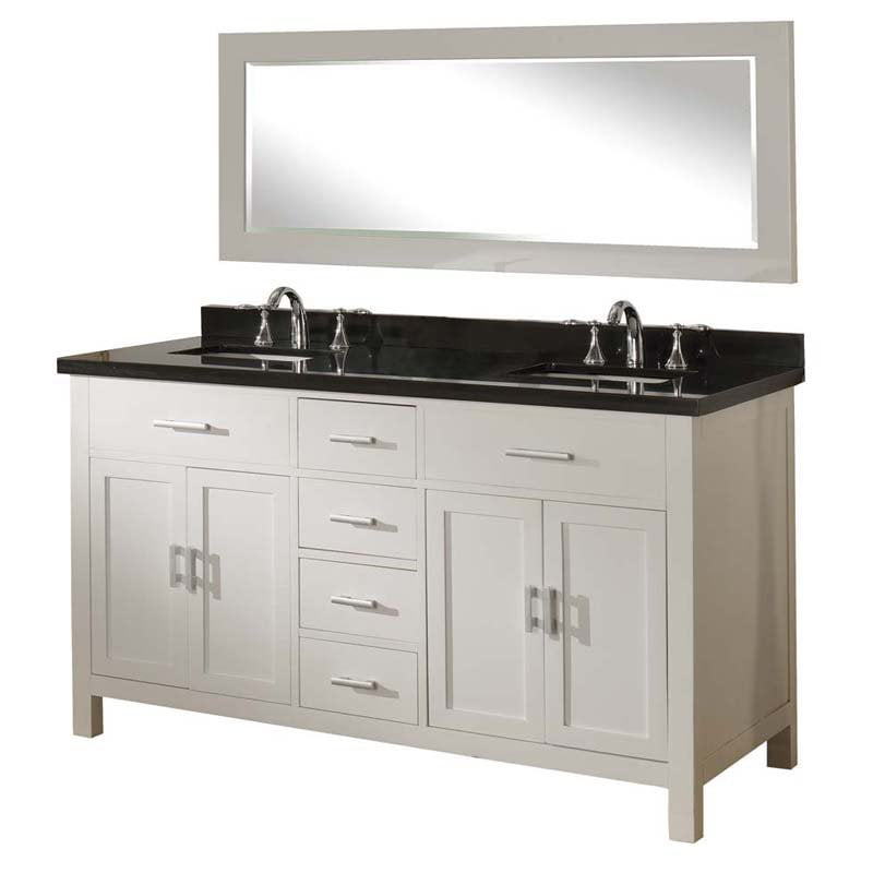 Direct Vanity Sink Hutton Spa 63D7 62 in. Double Bathroom Vanity