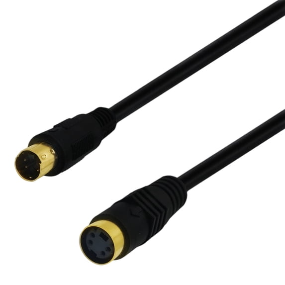 Direct Video Cable with 4-Pin S-Video Male and Female Ends for ...