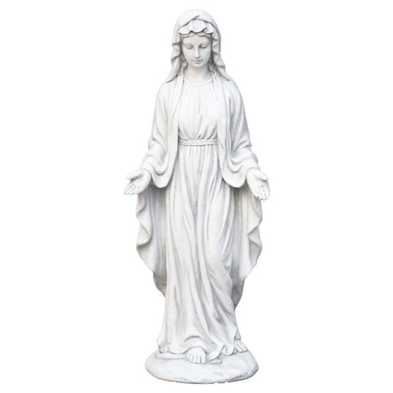 Direct Wicker 29.29' Tall Magnesium Oxide Statue Religious Virgin Mary, for Garden and Home Dcor