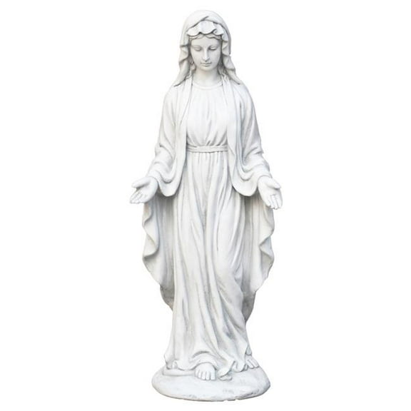 Direct Wicker  29.29' Tall Magnesium Oxide Statue  Religious Virgin Mary, for Garden and Home Dcor