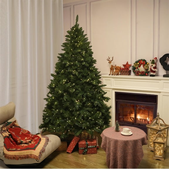 Direct Wicker 5FT Pre-Lit Christmas Tree With 250 LED Lights & Metal Stand