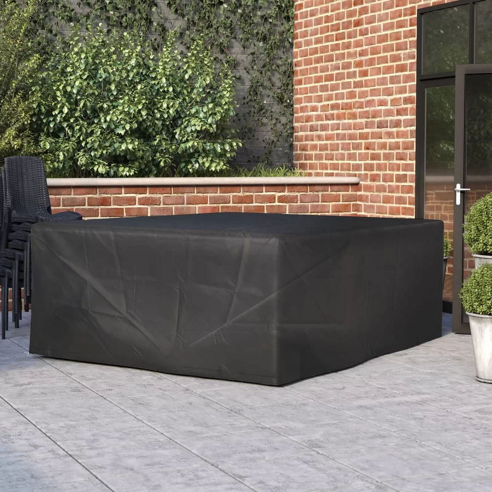 Direct Wicker Grumpy Rectangular Patio Dining and Sofa Set Cover ...