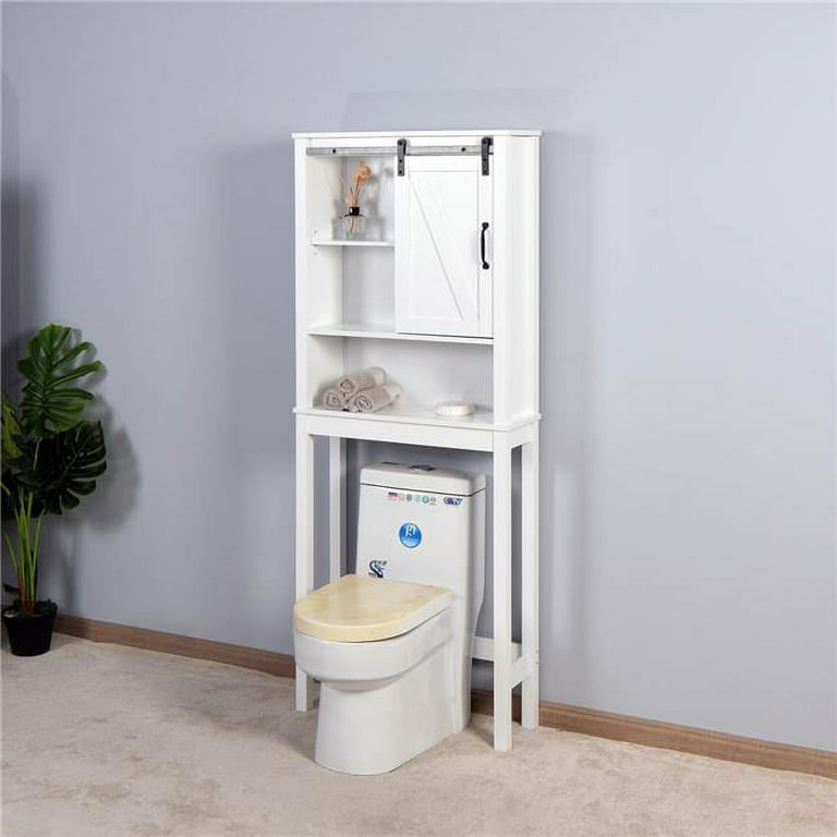 Over The Toilet Storage Cabinet, Free Standing with Breathable Rattan  Cabinet Door - N/A - On Sale - Bed Bath & Beyond - 37992736