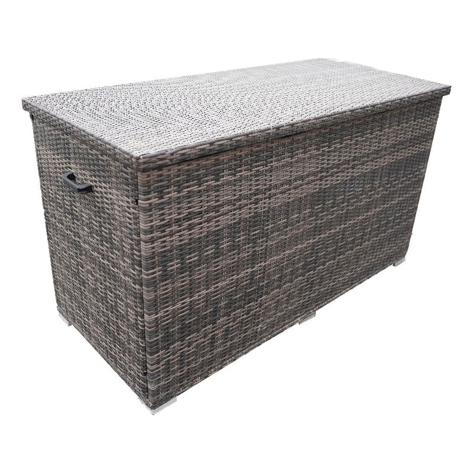 Direct Wicker Patio Furniture Durable Aluminum Frame Large Deck Box in
