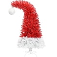 thumbnail image 1 of Direct Wicker UBS-PX292920AAJ 6FT Xmas Tree Bendable Santa Hat Style Christmas Tree Holiday Decoration with 300 LED Lights, 1 of 1