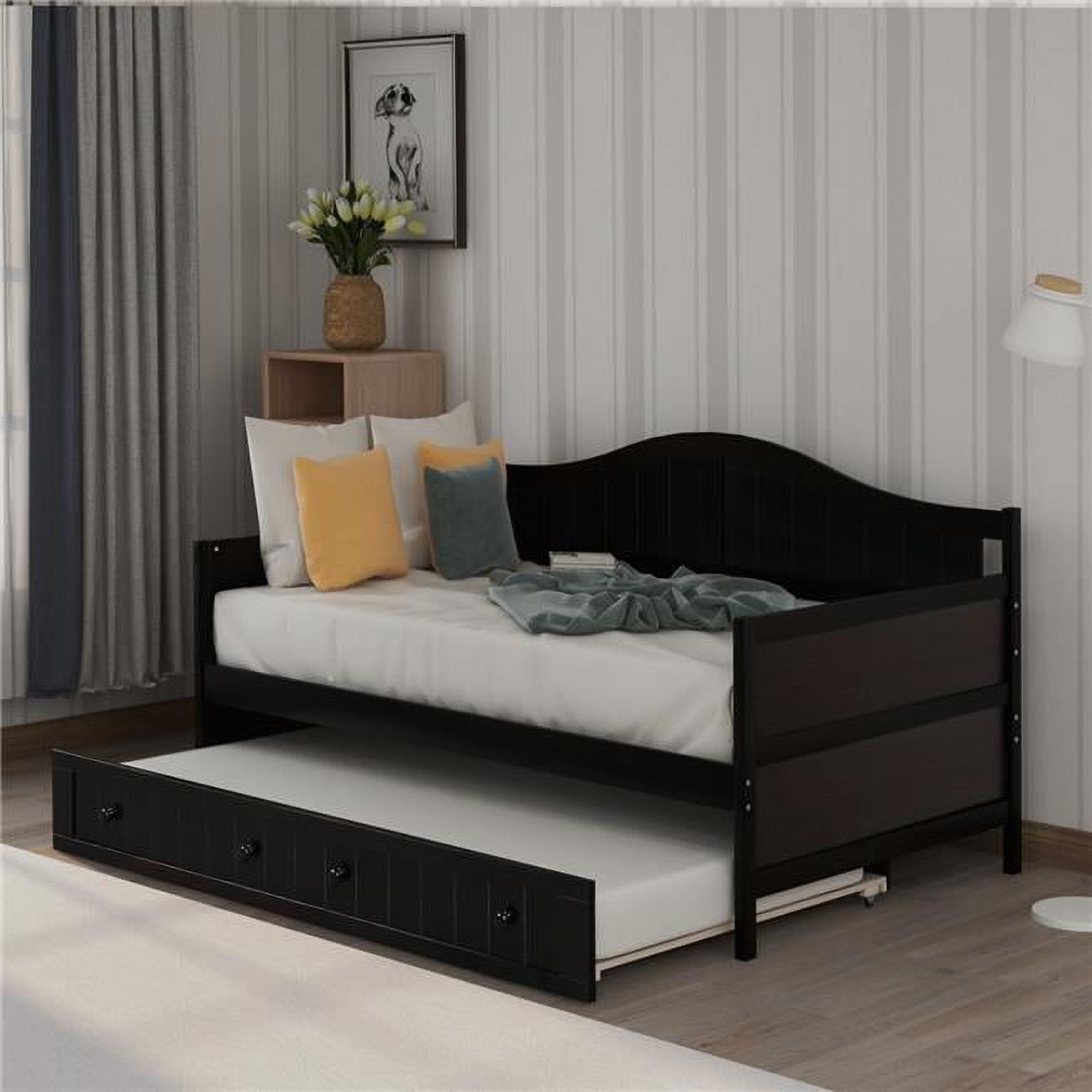 Armless daybed with sale trundle