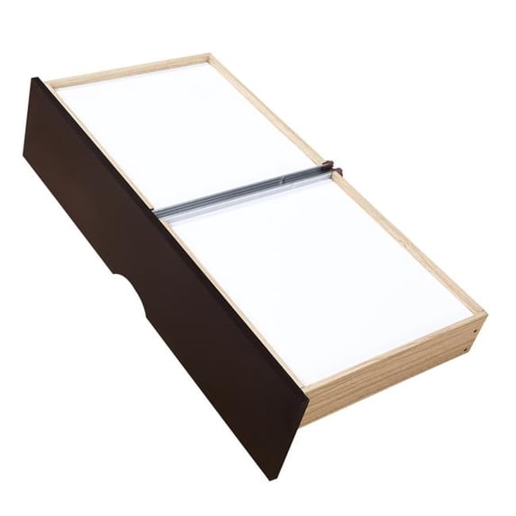 Direct Wicker UBS-WF194973AAP Wooden Extendable Daybed with Trundle & Two Storage Drawers, Espresso