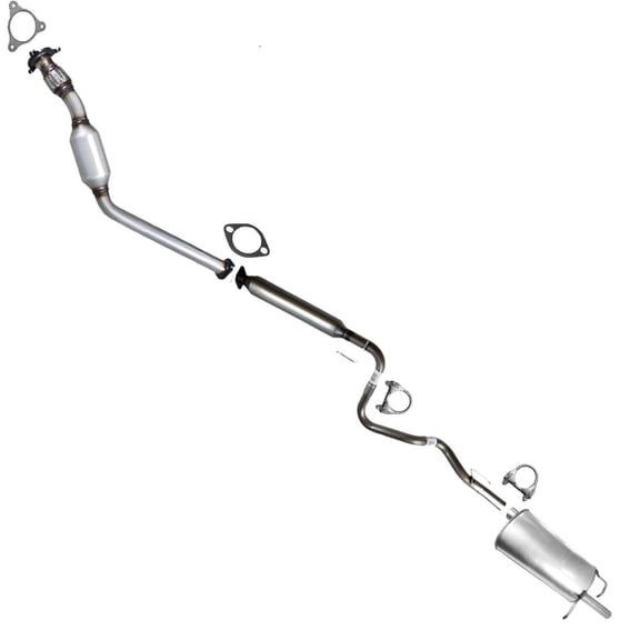 Northeastern Exhaust Catalytic, Resonator Pipe & Rear Muffler Fits 2006-2007 Chevrolet HHR 2.4L - Direct Fit EPA-Approved | Stainless Steel Complete System