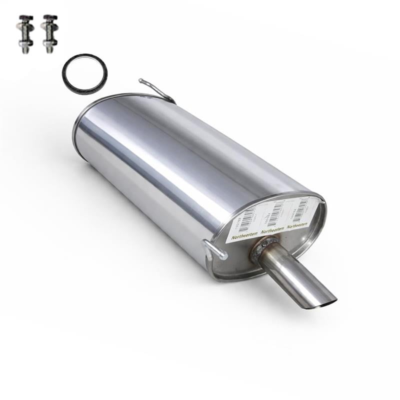 Northeastern Exhaust Rear Muffler Fits 1998-2002 Honda Accord 2.3L (DX Trim Only) - Direct Fit | Stainless Steel