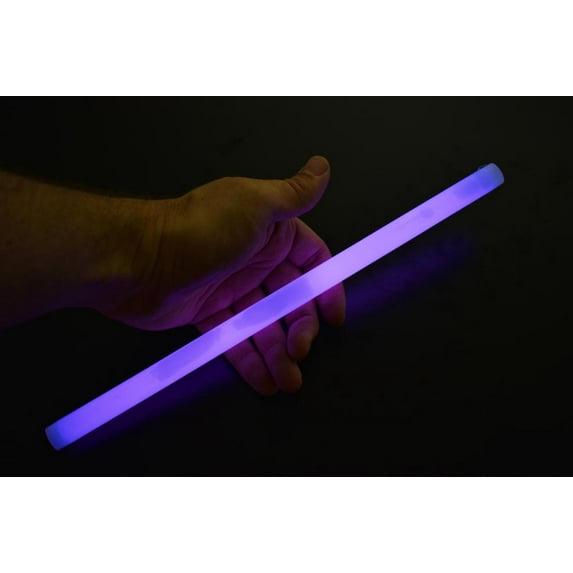 DirectGlow 10 Ct Purple Jumbo 12 Inch Glow Sticks Bright Industrial Grade
