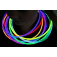 thumbnail image 1 of DirectGlow 100ct 9 Color Assorted 22 inch Glow Necklaces Preattached Connectors, 1 of 7