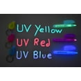 thumbnail image 1 of DirectGlow Set of 3 Invisible UV Blacklight Ink Marker Blue Red Yellow with UV Lights, 1 of 3