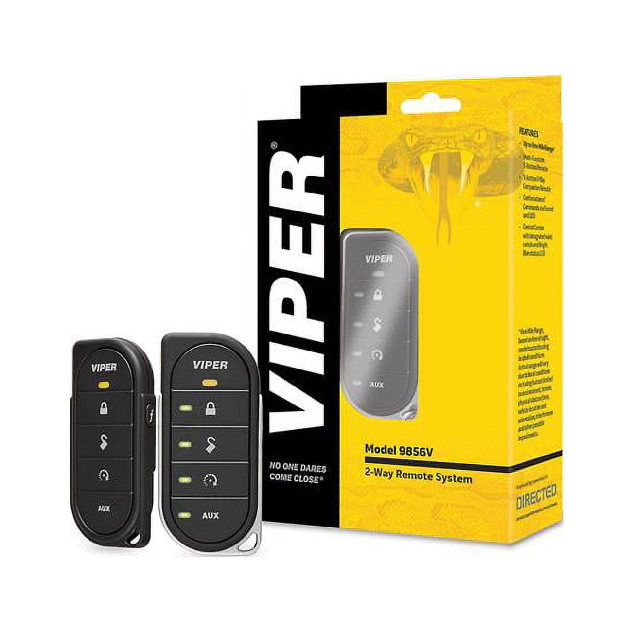 Directed Electronics 9856V 2 Way Remote Control 1-Mile Range for Directed Car Start Systems - Black - image 1 of 2