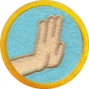 Directing Traffic Scout Merit Badge Embroidered Iron-on Patch