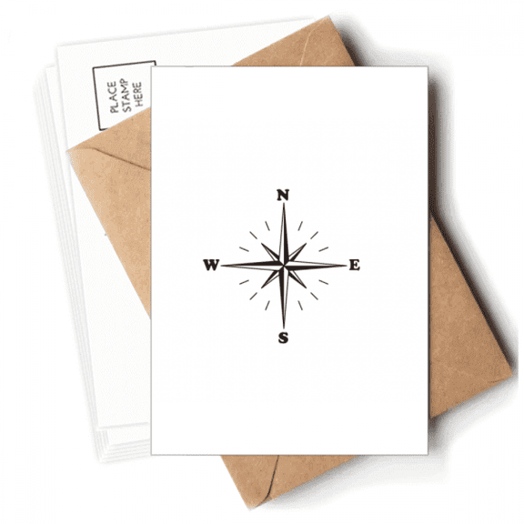 Direction Indicator Northwest Watch Postcards Envelopes Blank Note Cards Mailing
