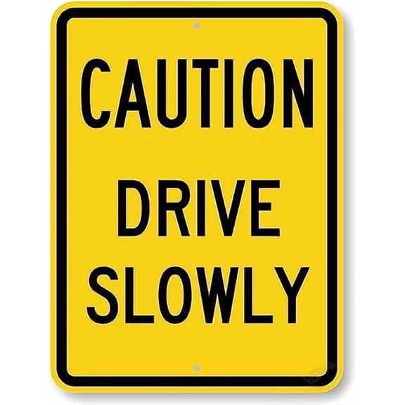 Directional Left One Way Sign Traffic Metal Sign 12 x 8 Inch for Yard, Fence, or Gate