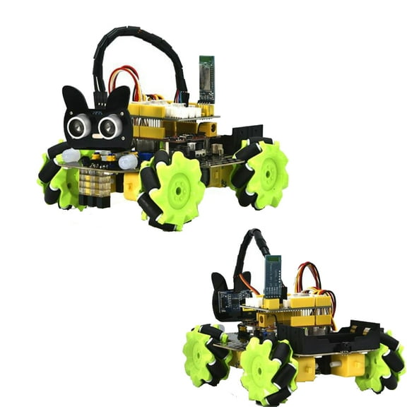 Directional Mecanum Wheels Robot Car Kit for Arduino,STEM Remote Controlled Educational DIY Coding for Teens Adult