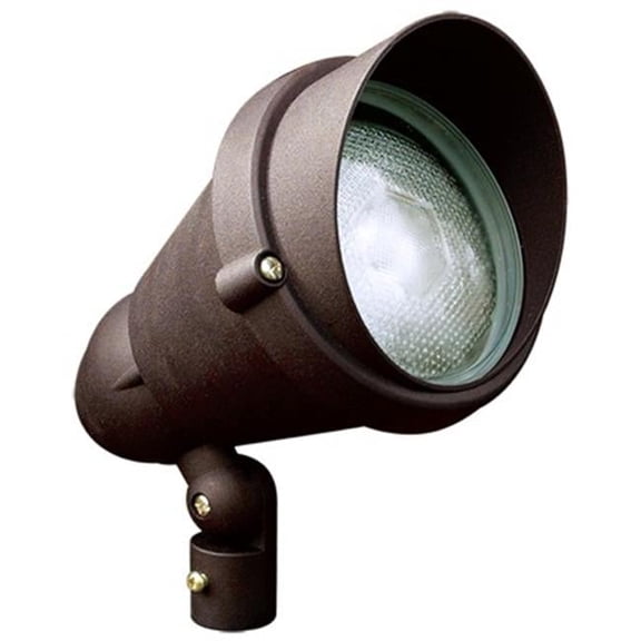 Directional Spot with Hood, Bronze