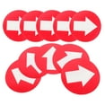 Directional Stickers 10 Pcs Arrow Sign Adhesive Signs Reflective Trail