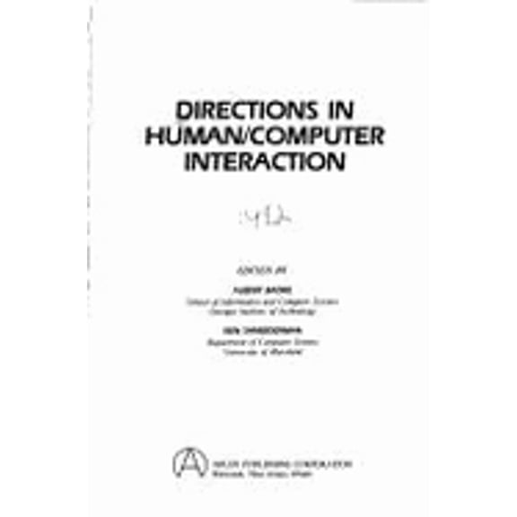 Pre-Owned Directions in Human - Computer Interaction (Hardcover) by Ben Shneiderman, Albert Badre
