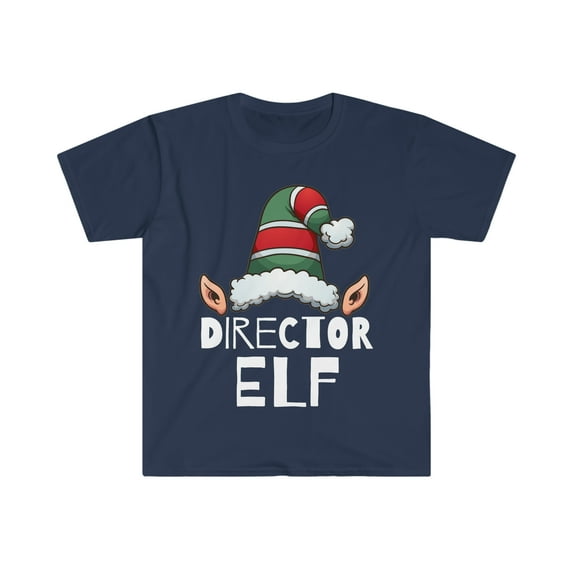 Director Elf Christmas Unisex T-shirt, S-3XL Holidays Xmas Elves