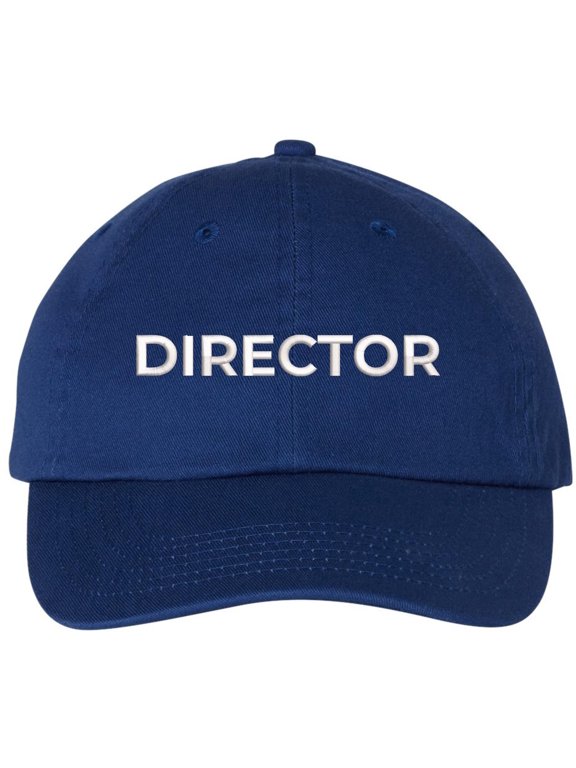 Director Embroidered Baseball Cap | | Adjustable Cotton Dad Hat for Men & Women, Military Inspired Style (RoyalBlue)