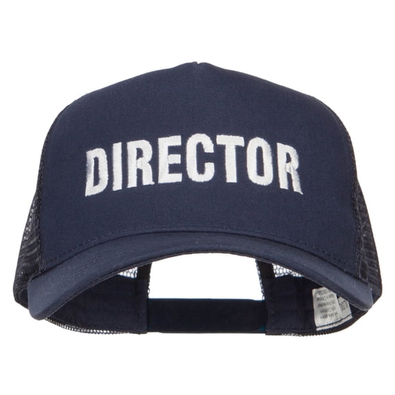 Director Embroidered Big Size Trucker Cap - Navy XL-3XL