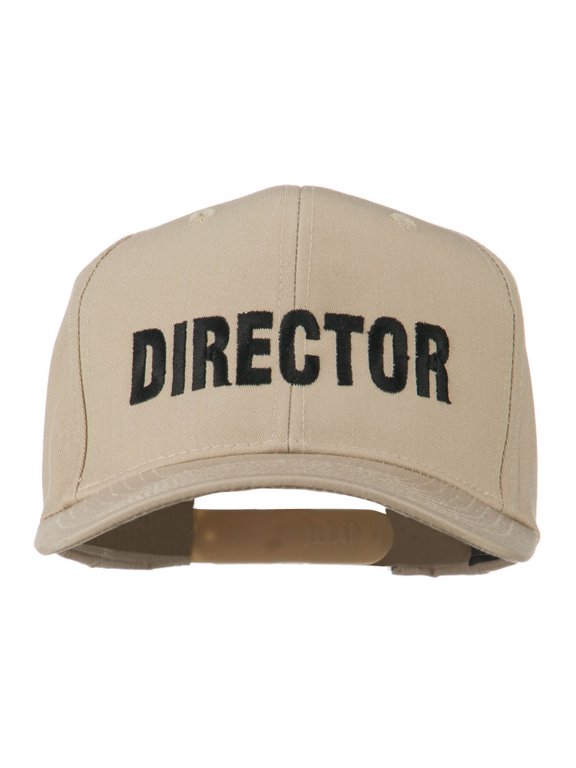 Director Embroidered Cotton Twill Cap - Khaki OSFM